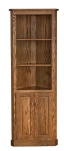 Amish Handcrafted Traditional Corner bookcase