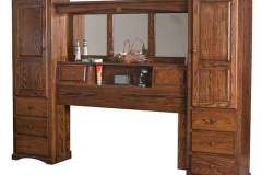 Full Trail Wall Unit Custom Amish Built With Mirrors.