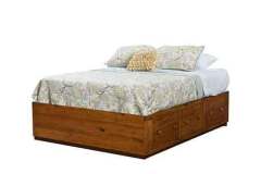 Full Size Amish Custom Built Platform Bed.