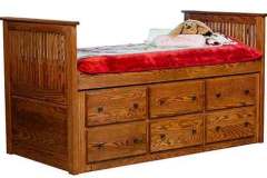 Captain Bed Custom Made By Amish Artisans.