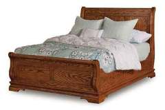 Chippewa Amish Custom Built Sleigh Bed.