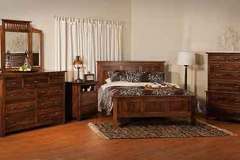 Flush Mission Classic Amish Built Bedroom Set.