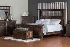 Iron Wood Amish Hand Crafted Bedroom Set.