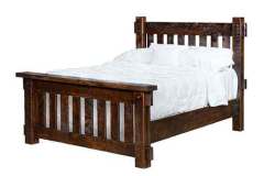 Houston Custom Slatted Amish Handmade Bed.