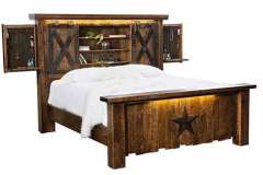 Vandella Lighter Bed Custom Amish Made With Hidden Storage.