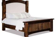 Timbra Custom Built Amish Leather Bed.