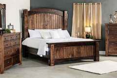 Amish Made Timbra Paneled Bed.