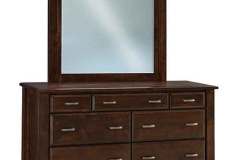 What you see here is the Amish built Ashton 7 drawer dresser with a mirror.