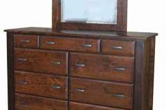 This is our 9 drawer Ashton mule dresser with a mirror. You change order it in the sizes that will work for you.