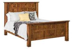 Here is our Brockport king size bed. Note all of the panels in the head and foot boards.