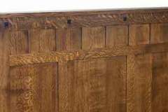 Check out the close up of our Amish built Brockport head board. Several small panels are shown.