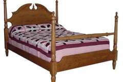 This bed is fit for a king or
queen. It is the Crown bed in Cherry wood.