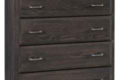 Custom Eckenridge 6 drawer chest is available here. It is seen here in Oak wood with silver handles.