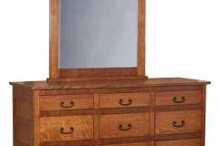 Here is the Granny Mission 9 drawer dresser with a mirror.