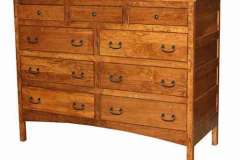 A different layout here showing the 9 drawer Granny Mission mule dresser. It has plenty of storage.