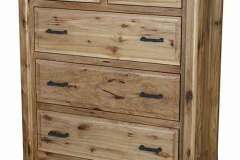 This is the custom built 5 drawer Homestead chest. Three larger drawers and 2 smaller ones are standard for this chest.