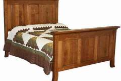 Our Homestead King size bed comes with a tall head board and footboard. We can change these if necessary.