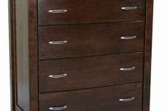 Here is our custom Jaymont chest of drawers. Seen here in Brown Maple wood with a rich tobacco stain.