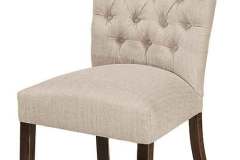 The Alana Side chair allows comfort and beauty in one. The tufted back and padded seat are Amish crafted from solid hardwood and finished in your choice of our premium fabrics , faux leather or leather. You can even supply your own to match your decor.