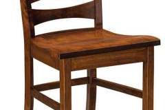 Modern appeal mixed with the classic Amish ladder back dinning chair gives you the look of this gorgeous Armanda stationary stool. Built from solid hardwood this stool will last for generations of use.