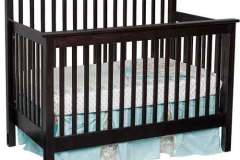 OurEconomy slat convertible crib crafted out of solid brown maple. It easily changes to a day bed and then to a regular bed when you need it to.