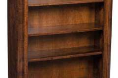 Here you see the Hampton 3-shelf bookcase that is 38" wide and 48" high. This style radiates playfulness.