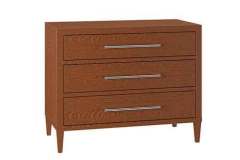 The Haven style changer has 6 drawers and is tall enough to use as a changing table. This one is shown in Quarter Sawn Oak wood with Michael's Cherry stain. Plenty of storage space is available. 