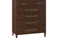 Amish custom made Haven style 6-drawer chest in Brown Maple wood. It comes with the 2 small top drawers and the 4 equal sized drawer under them. All hardware can be customized to match hardware you currently use.