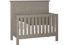 The Haven custom crib also comes with in a slat back style as well. Here you have it in Brown Maple wood with FC-11434 Driftwood stain.