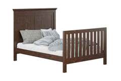 This is the Haven crib converted to a double bed in Brown Maple wood of OCS-228 Rich Tobacco stain.