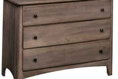 This Amish custom Shaker style 3 drawer dresser comes in handy when your space is limited.