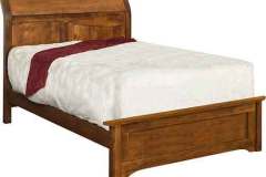 Our Amish Handcrafted Tannessah bed comes in twin, full, queen, and king sizes and it has a 15" footboard.