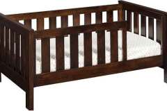 Here is the custom Toddler Bed with slats as opposed to the panels. This is strictly a day bed as it doesn't convert.