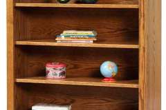 The Amish made Traditional Bookcase has 3 adjustable shelves so you can arrange your books however you would like.