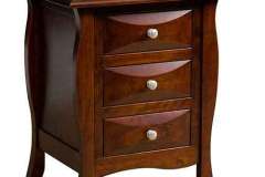 A custom Amish made Cayman 3 drawer nightstand would finish off this entire set for you. It comes with full extension drawer slides and a waterfall edge.