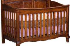 Our Amish made French Country Crib comes with an optional paneled front if you would rather have it. 