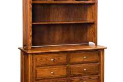 This shows the hutch top that we can attach to the French Country Dresser. If you need more storage space, this will take care of your needs.