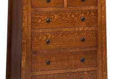 For a 6-drawer chest you can't go wrong with the McCoy Amish made Child's Chest. It is a total of 41" wide and 50" high. 