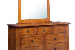 Here you see the mirror that goes on either of the McCoy style dressers that we offer.