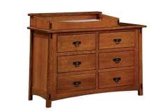 And here we have the McCoy 6-drawer dresser with the Box Top and Changing Pad.