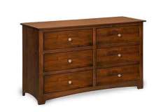 This Amish made 6 drawer chest is 56" wide and 34" high as well but it has 6 equal size drawers. If you don't need the Box Top and Changing Pad you don't have to purchase them. Just get the chest by itself just like it is shown here.