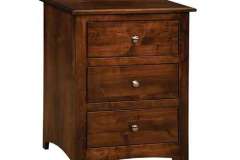 This Monterey 3-drawer child's nightstand can be used in conjunction with the other piece is this same style of child's pieces.