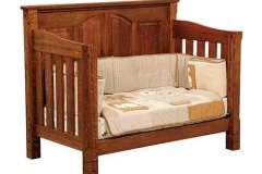 Amish made West Lake conversion crib when converted to a day bed.