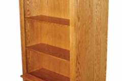 When the pull out gun storage is pushed back into the gun cabinet it completely disappears creating a clean seamless side panel.