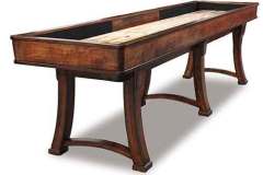 Solid Brown Maple Linwood Shuffle board available Amish crafted in any size to fit your game room.