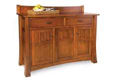 The Arlington backsplash buffet is Amish made and is available to do custom work on.