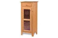 This taller Classic style custom Amish pie safe had not only a door but a drawer at the top as well.