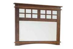 This Ethan mirror is custom Amish made and can be mounted to the wall or fastened to a cabinet top.