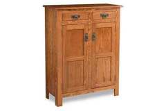 Flush inset doors and drawers highlight this Amish built custom pie safe.