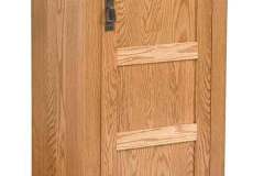 This is a single door with drawer Amish built Shaker style pie safe.